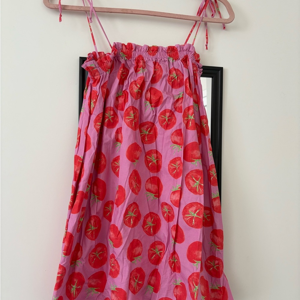 Show Me Your Mumu New Mu Angel Mini Dress ~ Spicy Tomato